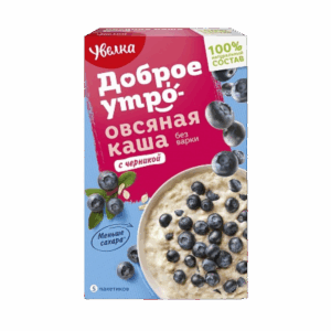 PORRIDGE ISTANTANEO DI FIOCCHI D'AVENA CON MIRTILLI NERI