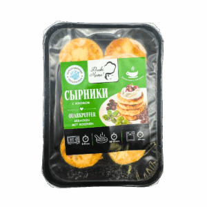 FRITELLE DI FORMAGGIO FRESCO CON UVETTA, FRITTE "SYRNIKI"
